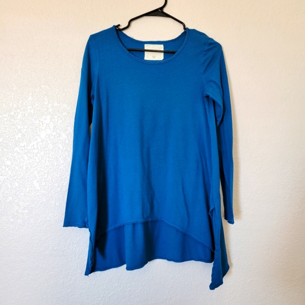 Royal blue long top